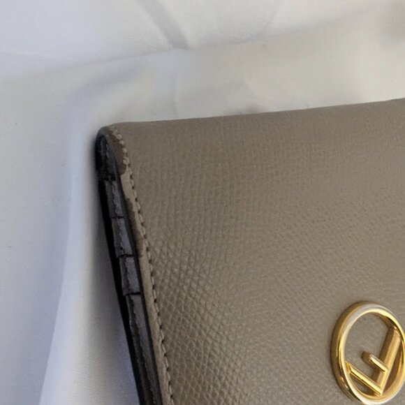 Fendi Neutral Leather F Bifold Wallet - Picture 10 of 10